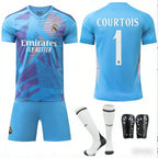 2024-2025 Real Madrid Home Goalkeeper Shirt (Blue) (Courtois 1)