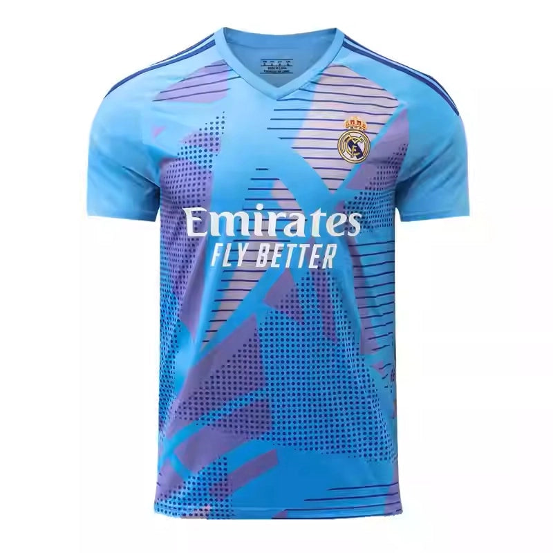 2024-2025 Real Madrid Home Goalkeeper Shirt (Blue) (Courtois 1)