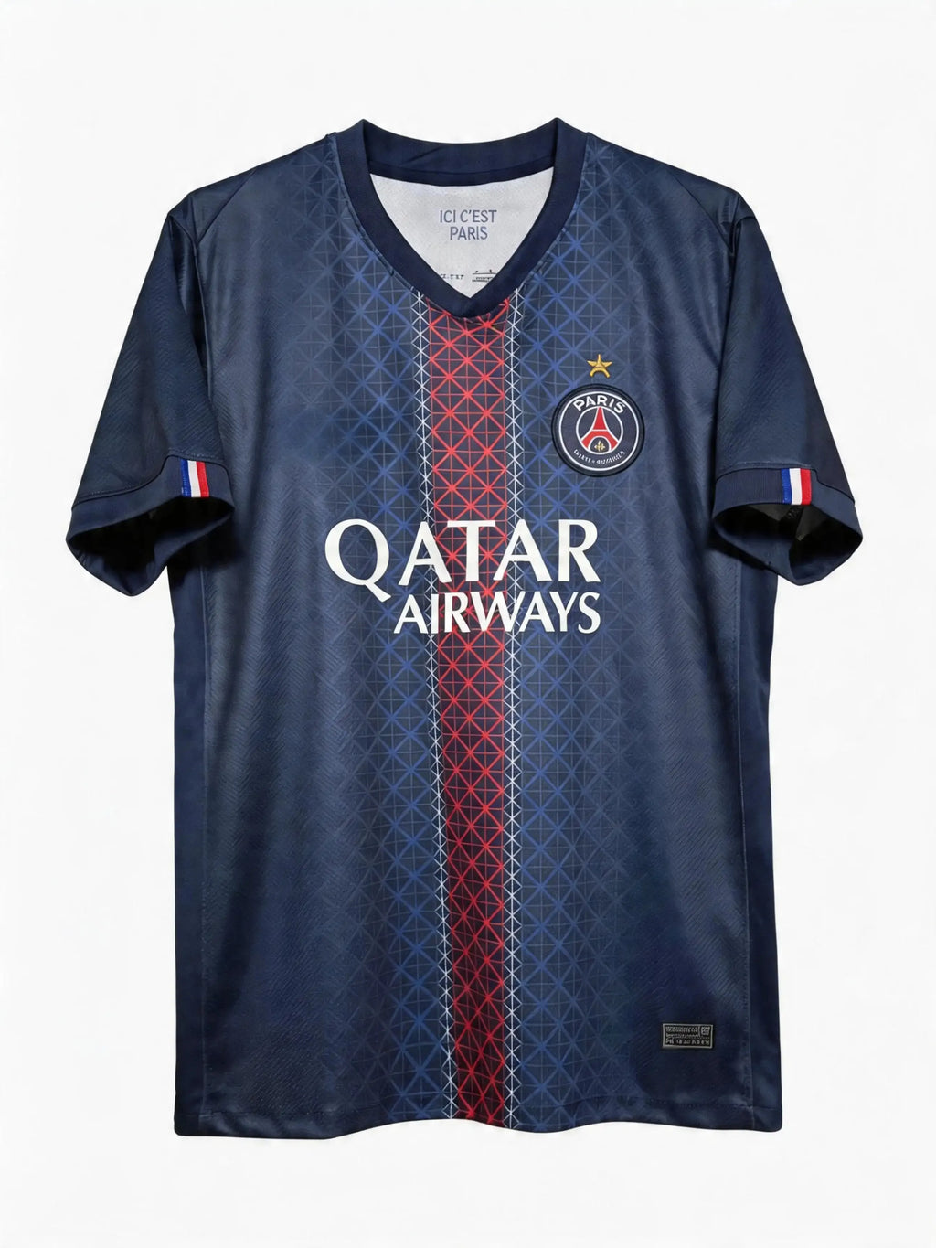 PSG Home Stadium Shirt 2025-26 with Cup printing D. Doué 14