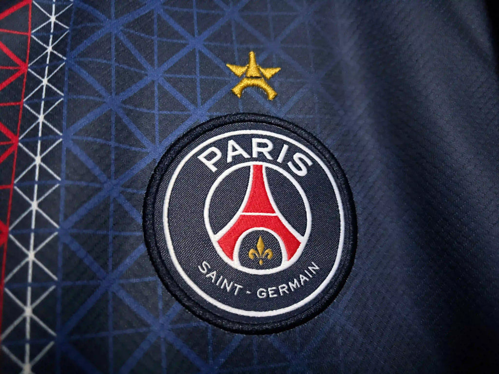 PSG Home Stadium Shirt 2025-26 with Cup printing D. Doué 14