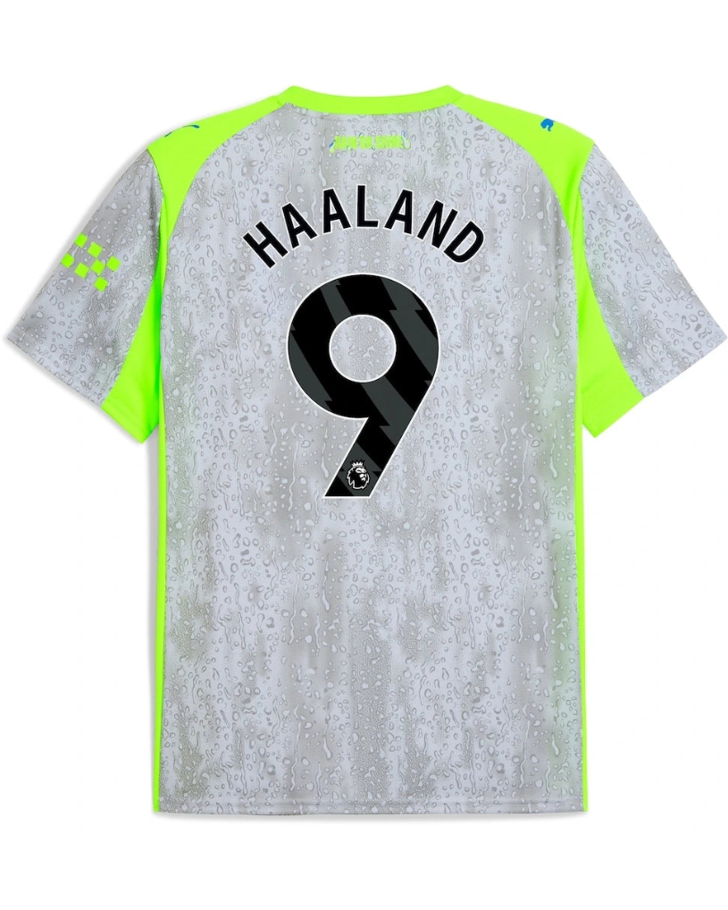 Manchester City Third Shirt 2025-26 with Haaland 9 printing