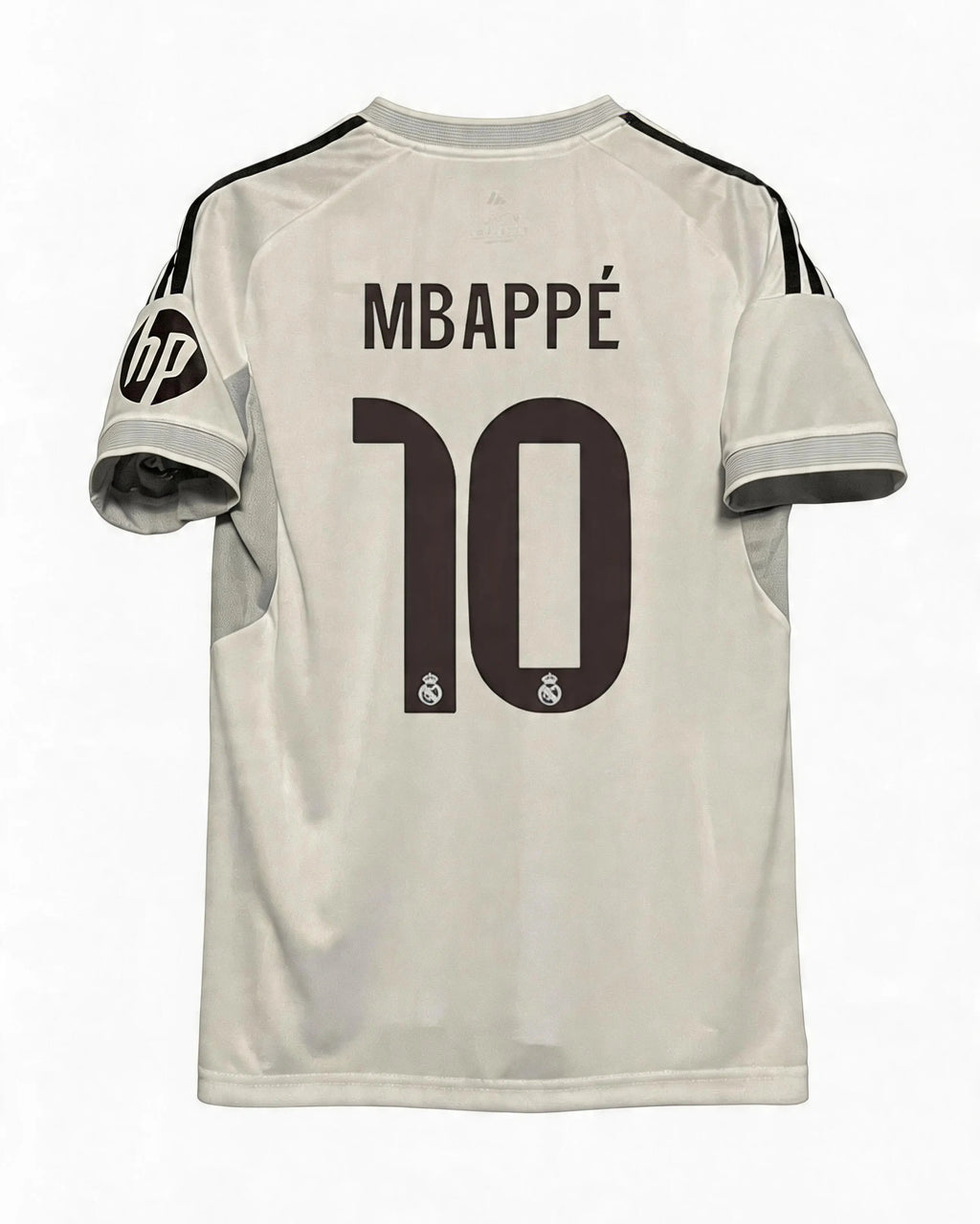 Soccer jersey with 'Mbappé' and number '10' on a white background