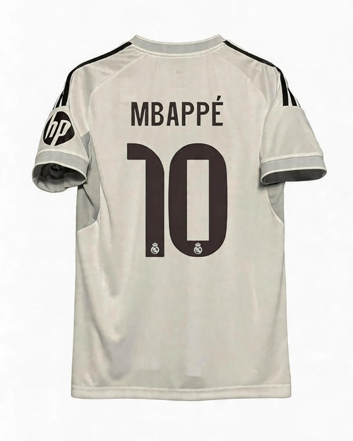 Soccer jersey with 'Mbappé' and number '10' on a white background