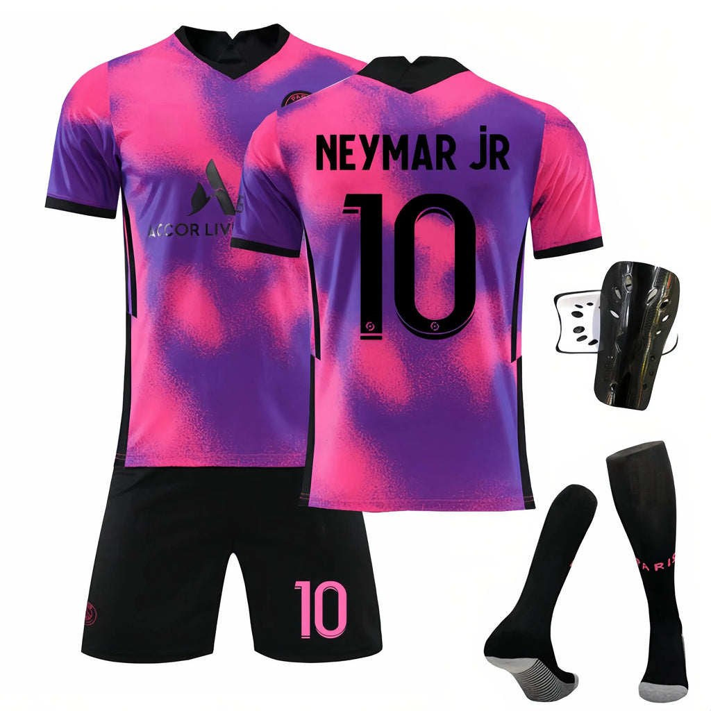 Paris Saint Germain Neymar Jr 10 2020/21 Ligue 1 Jersey Purple Pink