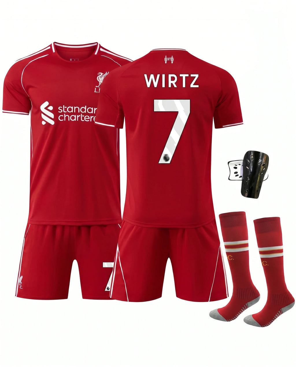 Liverpool Home Shirt 2025-26 with Wirtz 7 Printing