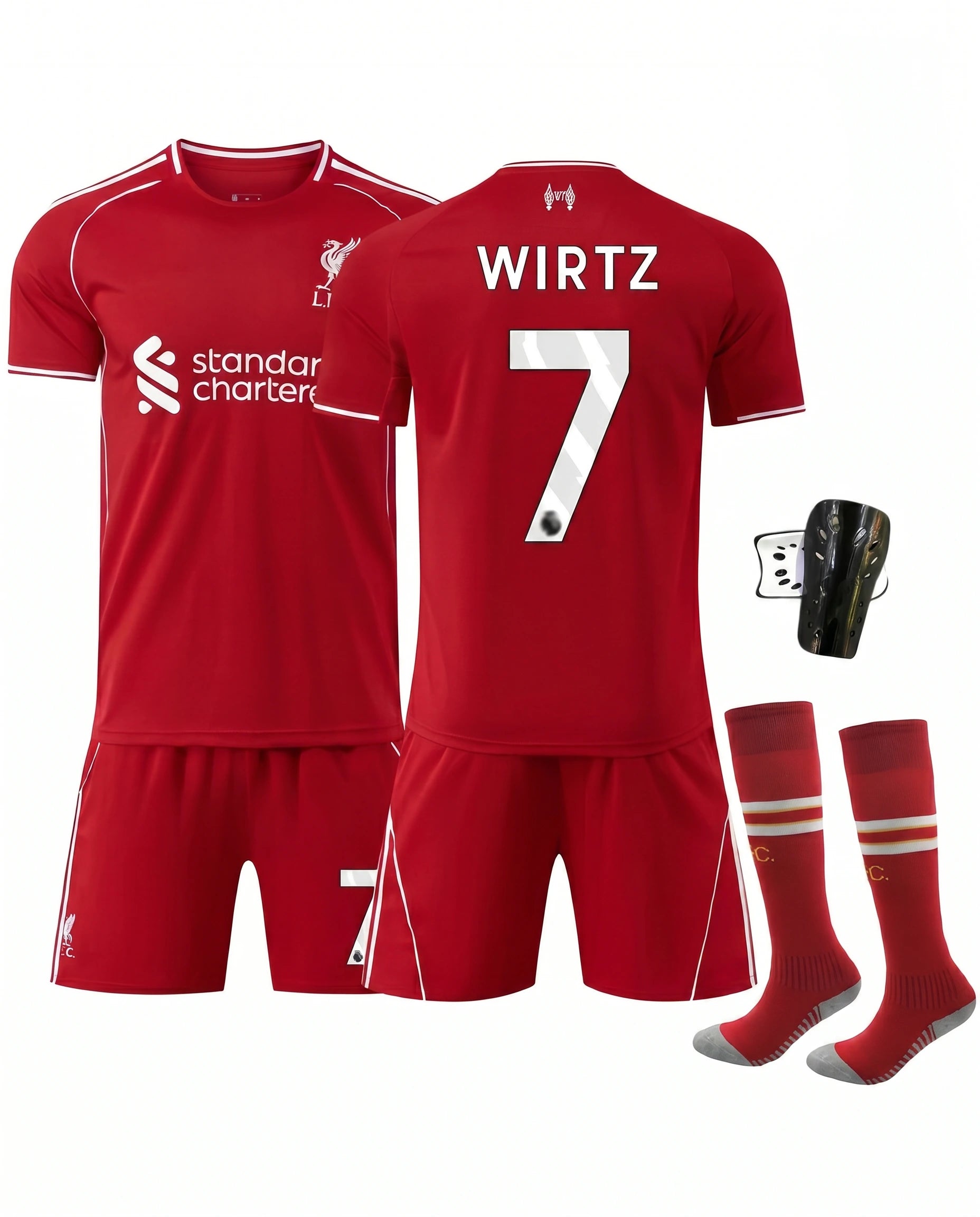 Liverpool Home Shirt 2025-26 with Wirtz 7 Printing