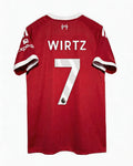 Liverpool Home Shirt 2025-26 with Wirtz 7 Printing