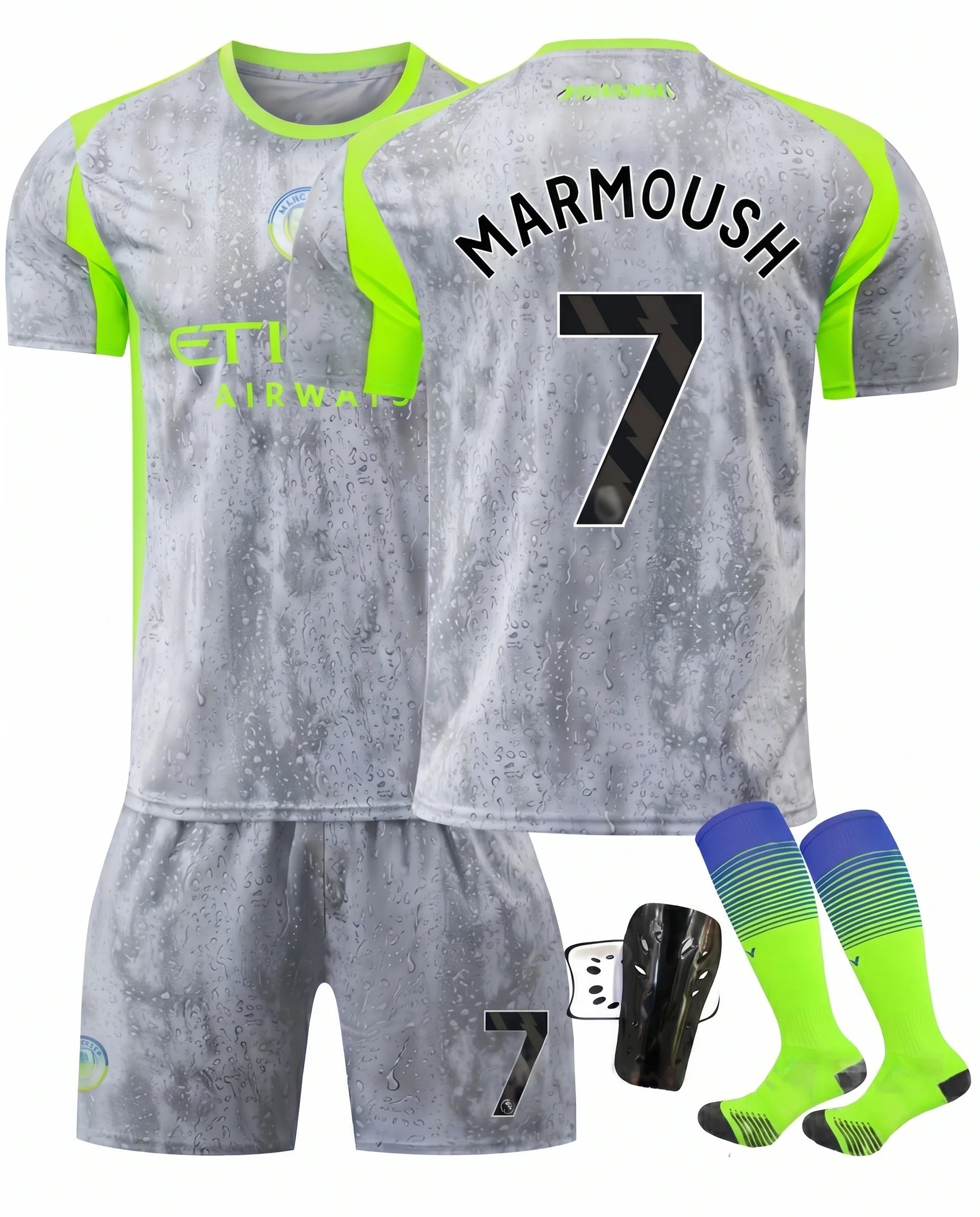 Manchester City Authentic Third Shirt 2025-26 with Marmoush 7 Printing