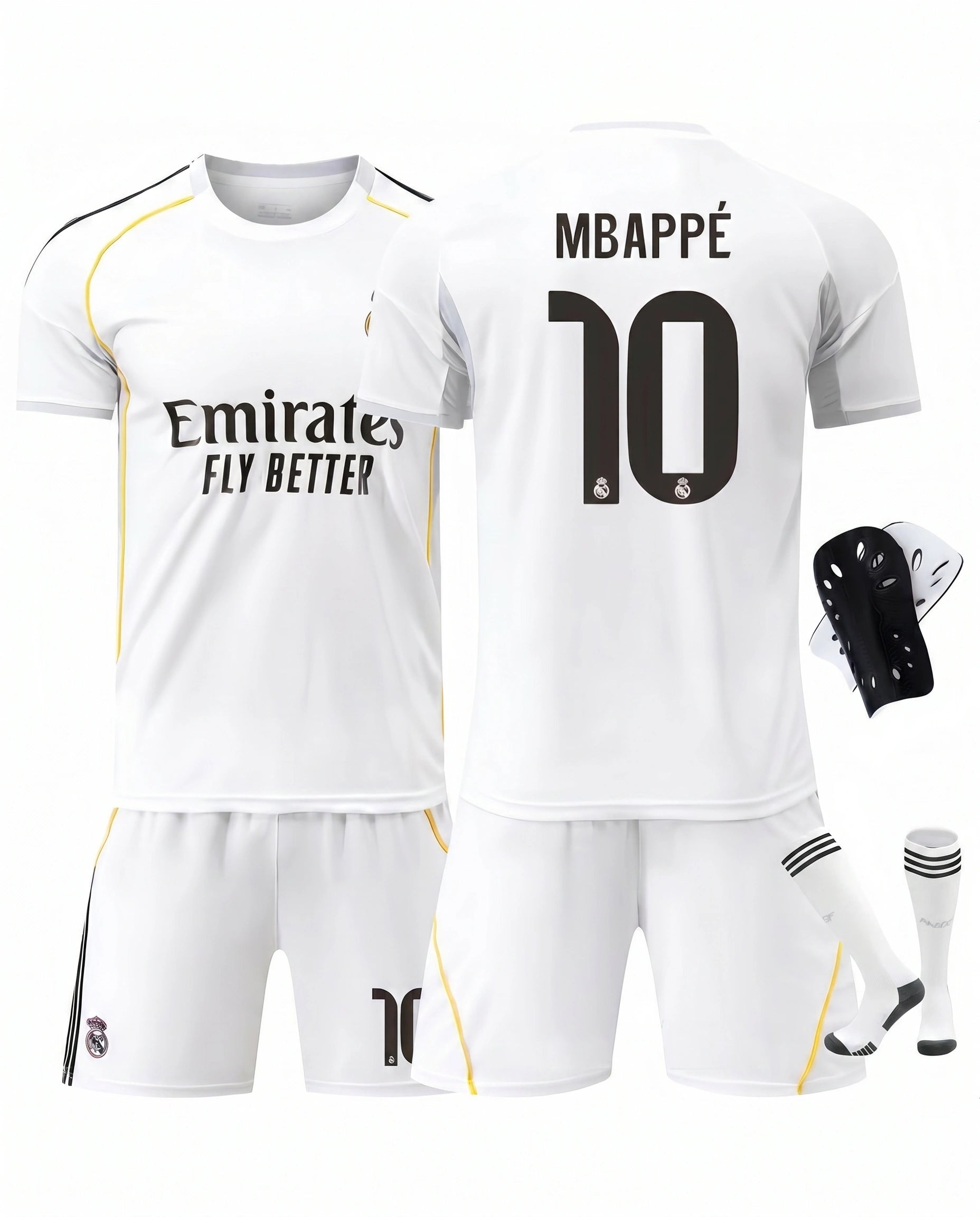 2025-26 Real Madrid Authentic Home Shirt Mbappe #10